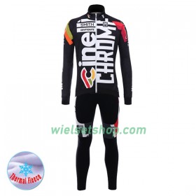Fietskleding (Fietsshirt Lange Mouw + Lange Koersbroek) 2017 Cinelli Chrome N001 Winter Thermal Fleece